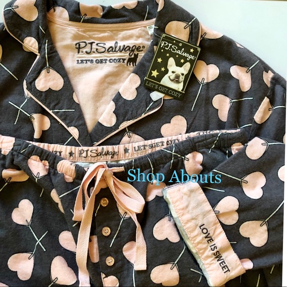 PJ Salvage Cotton Cozy Flannel Pajama Set New NWT - Picture 5 of 8